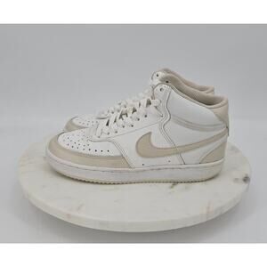 Nike Minimalist Neutral Clean Girl Court Vision Mid Sneakers